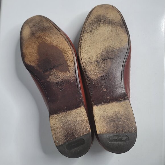 Santoni Relaxed Men Loafer Shoes Size 10 Brown Leather Tassels Dress Shoes Italy main image 9